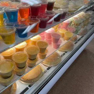 a variety of desserts