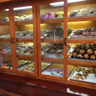 selection of pastries and donuts