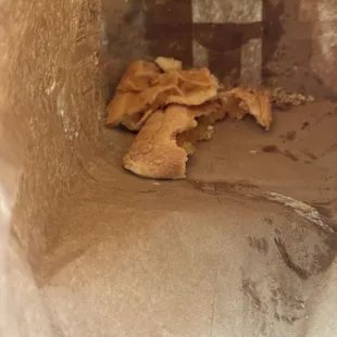 At the bottom is my apple empanada crumbled up