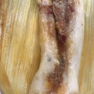 Tamales are full of meat