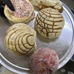 a variety of pastries