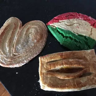 a loaf of bread and a pastry