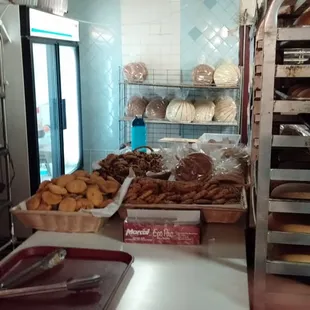 a variety of baked goods