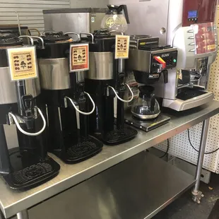 Coffee station.