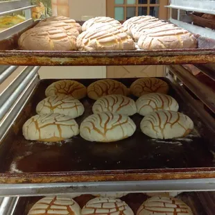 a rack of baked goods