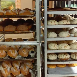 a rack of donuts