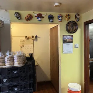 a view of a kitchen