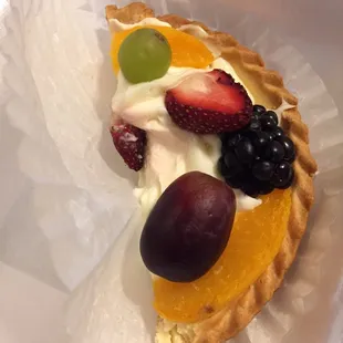 Half eaten tart. More sweet than tart!
