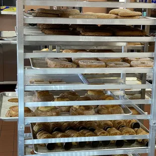 a rack of baked goods