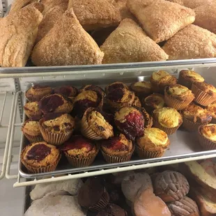 a variety of baked goods