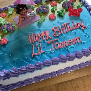 a birthday cake for a girl