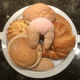 Small selection of some sweet bread we purchased.