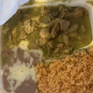 Chili verde combo. So good, very flavorful!