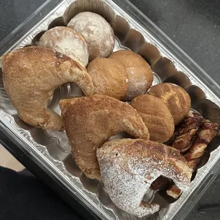 a variety of baked goods