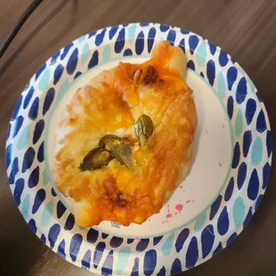 Bolillos with chorizo, cheese, and jalapeno