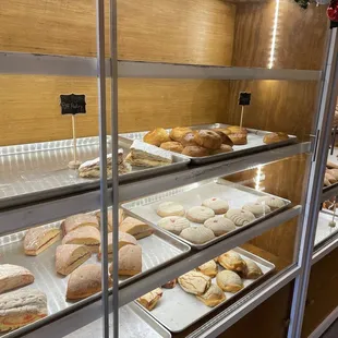 a variety of baked goods