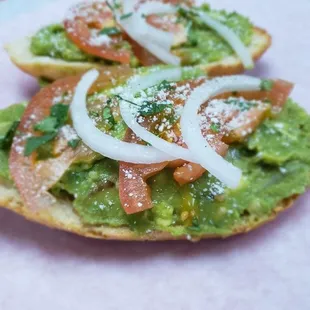 Avocado Spread w/ Queso Fresco on a Bolillo Bun