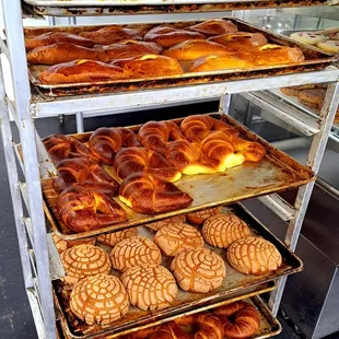 a variety of baked goods