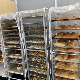 a variety of baked goods