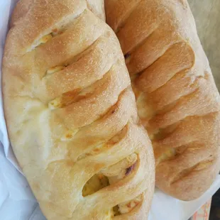 bread with cream cheese and jalapenos! best bread ever!!