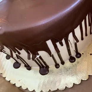 a chocolate covered cake