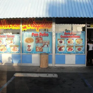 front of the store