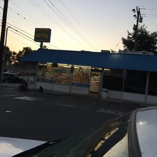 outside