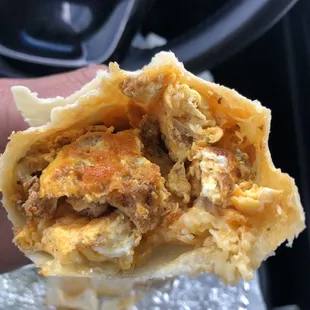 Breakfast burrito mid session