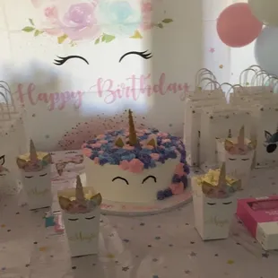 a unicorn birthday party