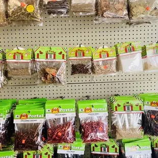 El portal products. Herbs Candies Botanas Chiles