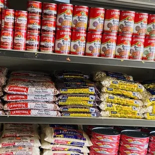 La Preferida products.  Beans Sardines Jalapeños Others