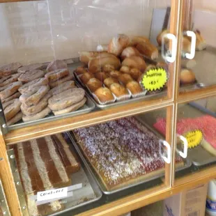 Wonderful selection of bread. Serve yourself.