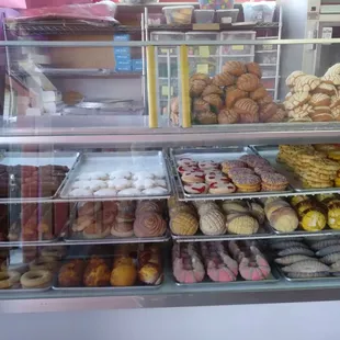 Display of breads and pastries