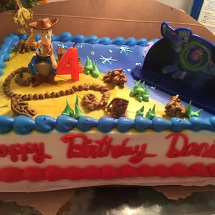 Tres Leches cake with half fresh peaches and half strawberry marmalade