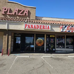 the front of the restaurant