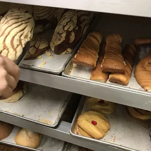 a variety of pastries