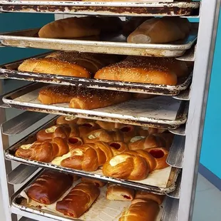 That's cream cheese in the bottom twisty ones.