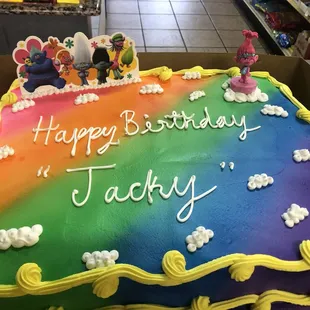 Trolls Birthday cake