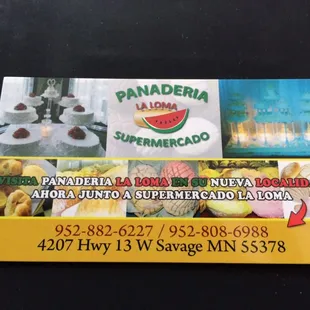 the front of the card