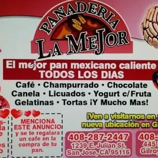 Cafe gratis! Con la compra de su pan!