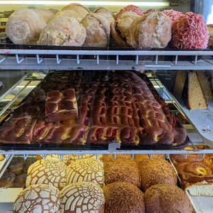 a variety of baked goods