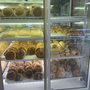 a variety of baked goods