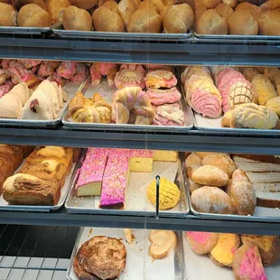 Mexican sweet breads or pan dulce or panes