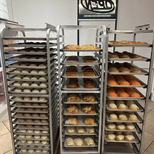 racks of baked goods