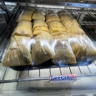 a rack of tamales