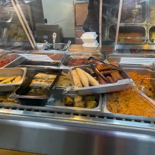 a variety of food items