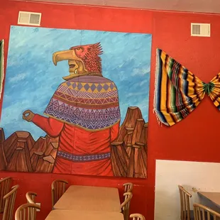 The seating area- spacious &amp; beautiful cultural art
