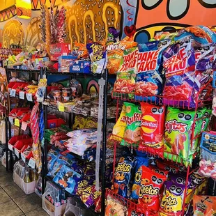 Latin candy and snacks