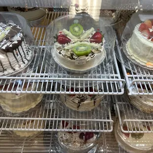 Beautiful cakes on display