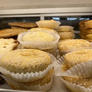 a variety of baked goods